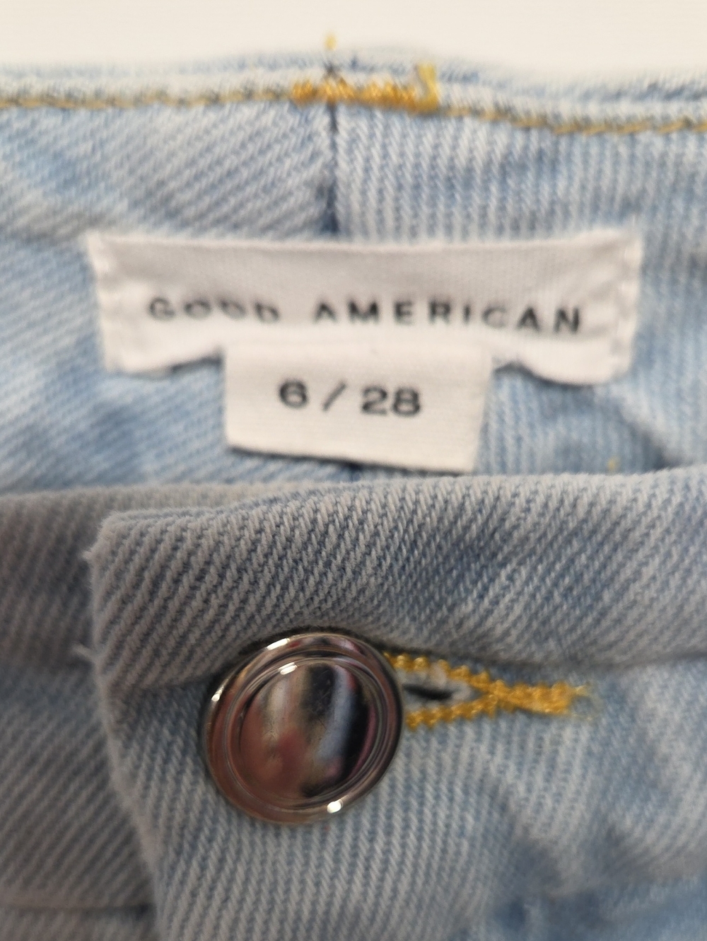 Good American Jeans Sowms Size 6 Light Denim - Picture 4 of 7